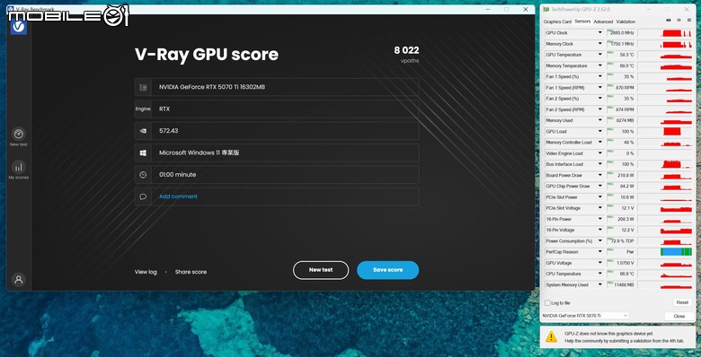 ASUS TUF GeForce RTX 5070 Ti O16G GAMING 顯示卡開箱實測 以優異散熱性能帶來效能加值的超頻卡選擇