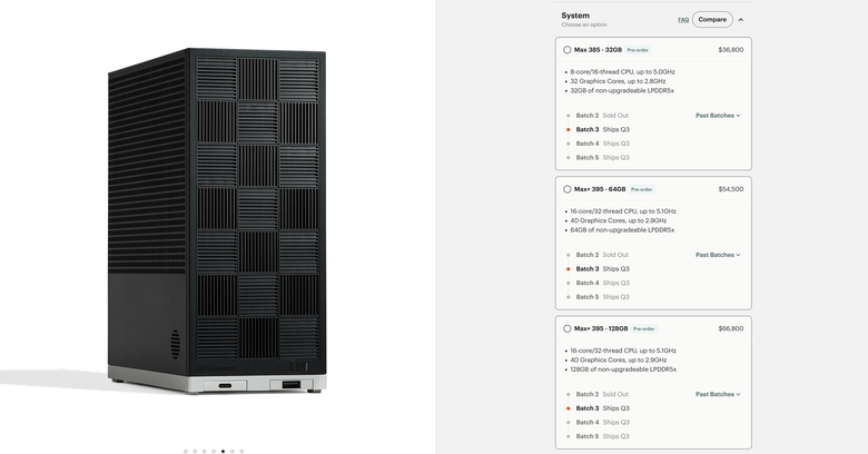點我看大圖 Framework 推出自組式 Desktop 迷你電腦 搭載 AMD Ryzen AI MAX 處理器與大容量記憶體劍指 AI 應用