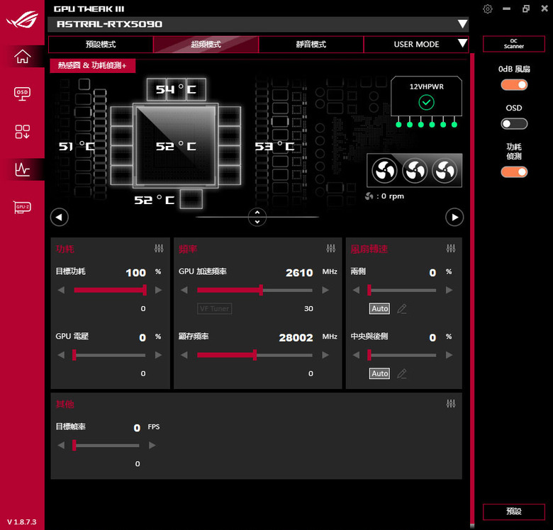 點我看大圖 動爪玩ROG ASTRAL GEFORCE RTX 5090超頻版-測試篇