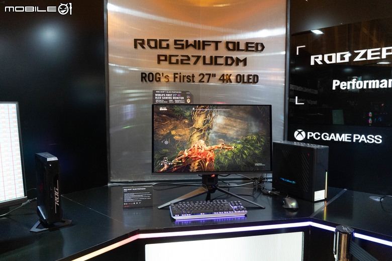 ROG 推出全球首款 27 吋 4K 解析度 OLED 電競螢幕 Swift OLED PG27UCDM 採用第四代 QD-OLED 面板提供更舒適遊戲體驗