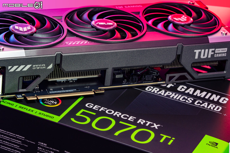 ASUS TUF GeForce RTX 5070 Ti O16G GAMING 顯示卡開箱實測 以優異散熱性能帶來效能加值的超頻卡選擇