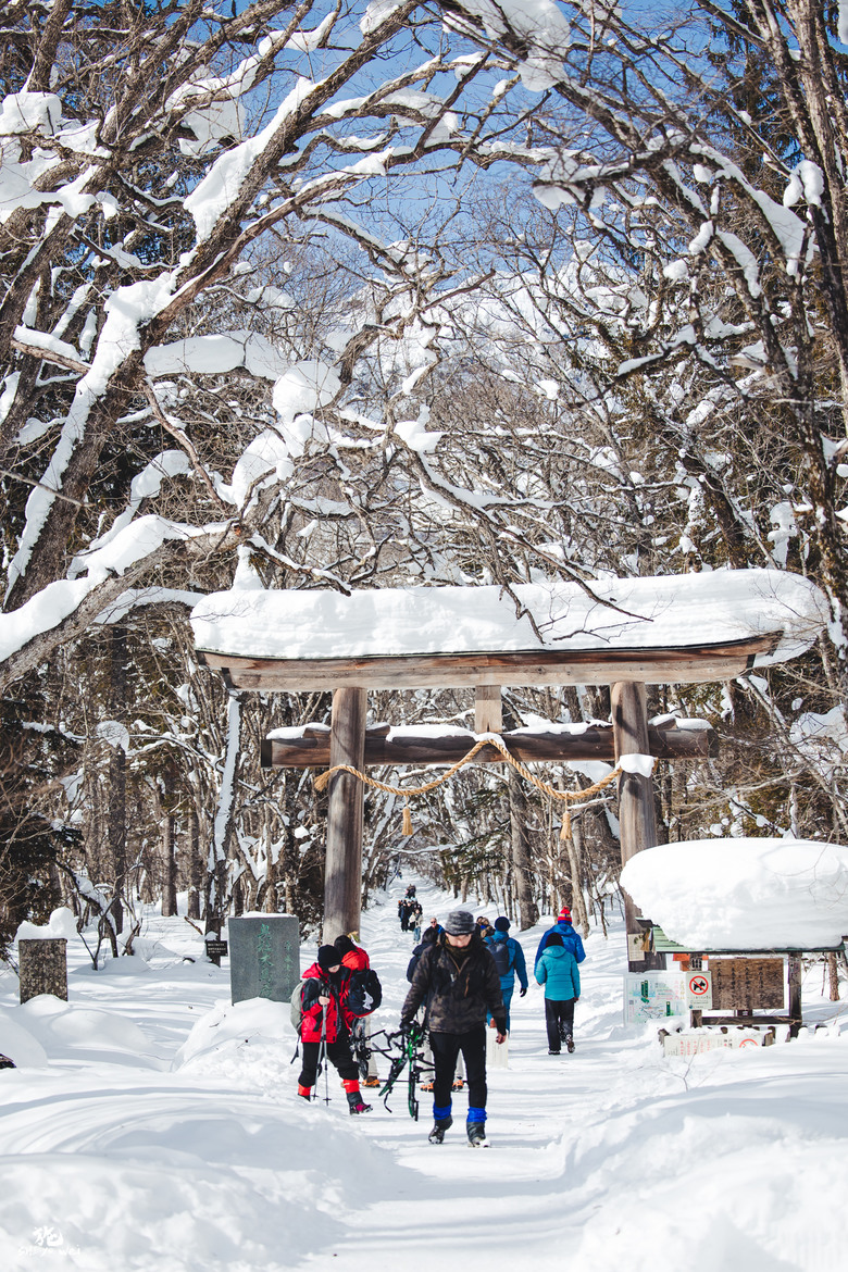 【日本長野】雪景戶隱神社