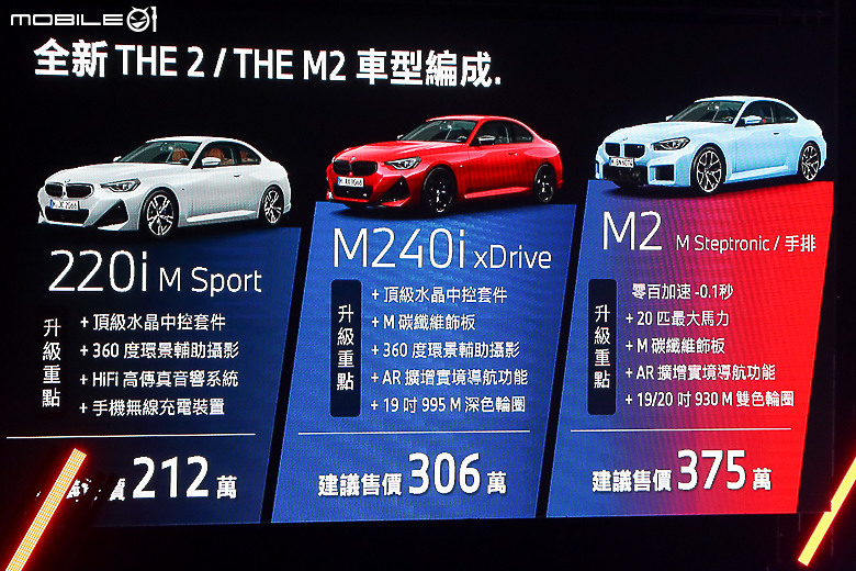 【採訪】BMW 小改款 2 Series Coupe 212 萬元起上市,M2 限量導入六速手排車型!