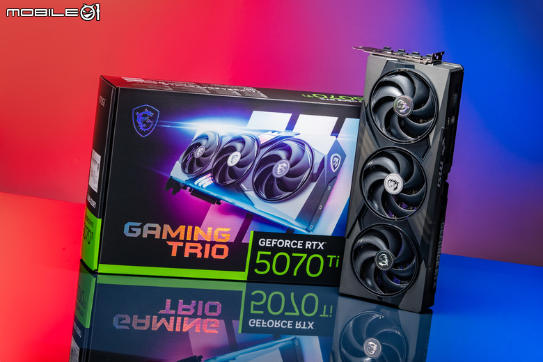 微星 GeForce RTX 5070 Ti 16G GAMING TRIO OC PLUS 顯示卡開箱實測 以大型散熱設計壓制效能提升熱情