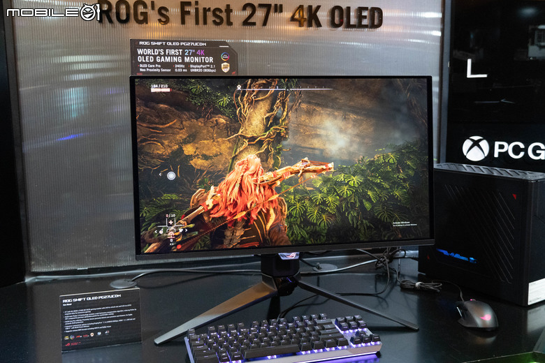 ROG 推出全球首款 27 吋 4K 解析度 OLED 電競螢幕 Swift OLED PG27UCDM 採用第四代 QD-OLED 面板提供更舒適遊戲體驗