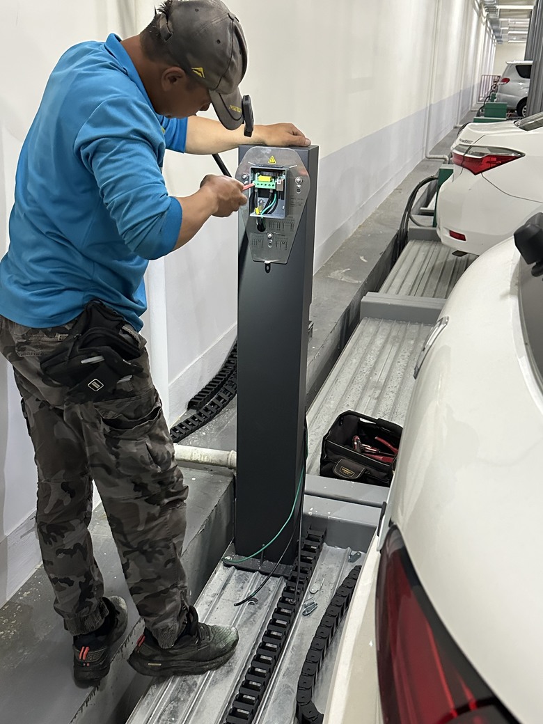 HS PHEV 社區大樓 機械車位 送審台電安裝充電樁