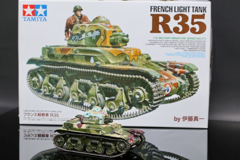 〔模型樣品製作〕TAMIYA 1/35 法國輕坦克 R35