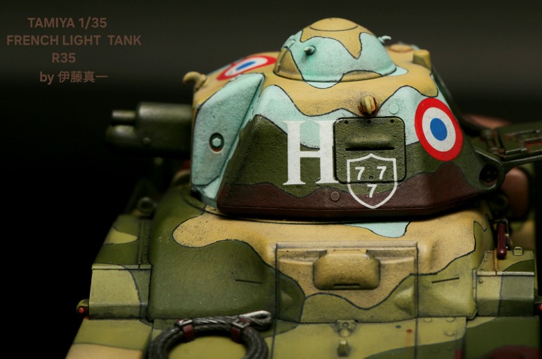 〔模型樣品製作〕TAMIYA 1/35 法國輕坦克 R35