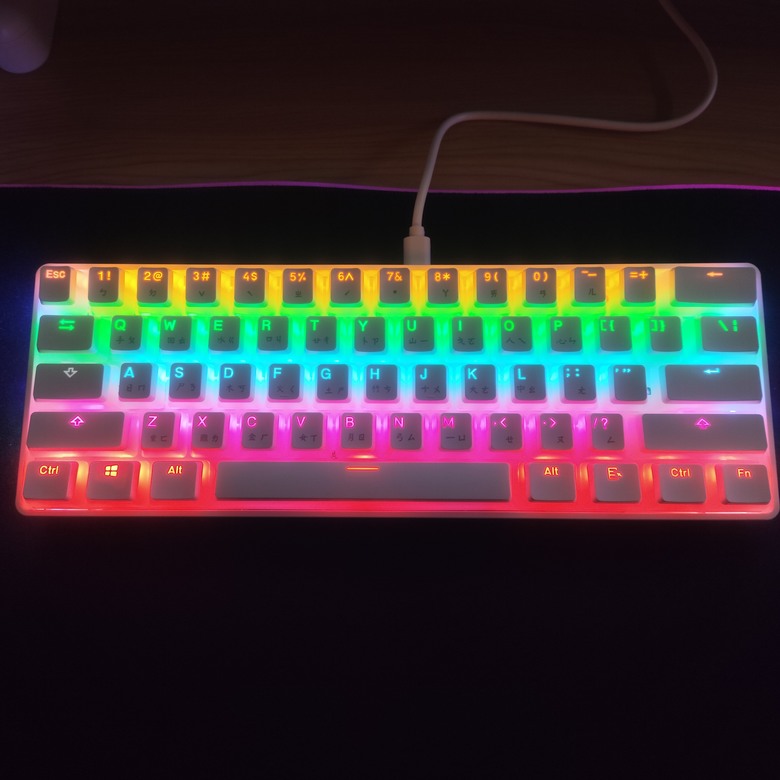 【開箱】61鍵 K649炫彩真機械有線鍵盤