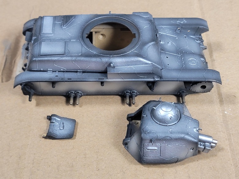 〔模型樣品製作〕TAMIYA 1/35 法國輕坦克 R35
