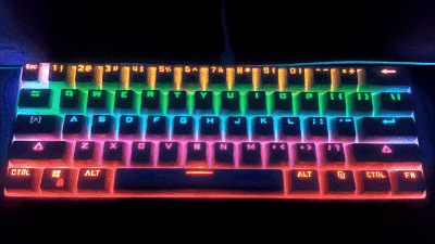 【開箱】61鍵 K649炫彩真機械有線鍵盤