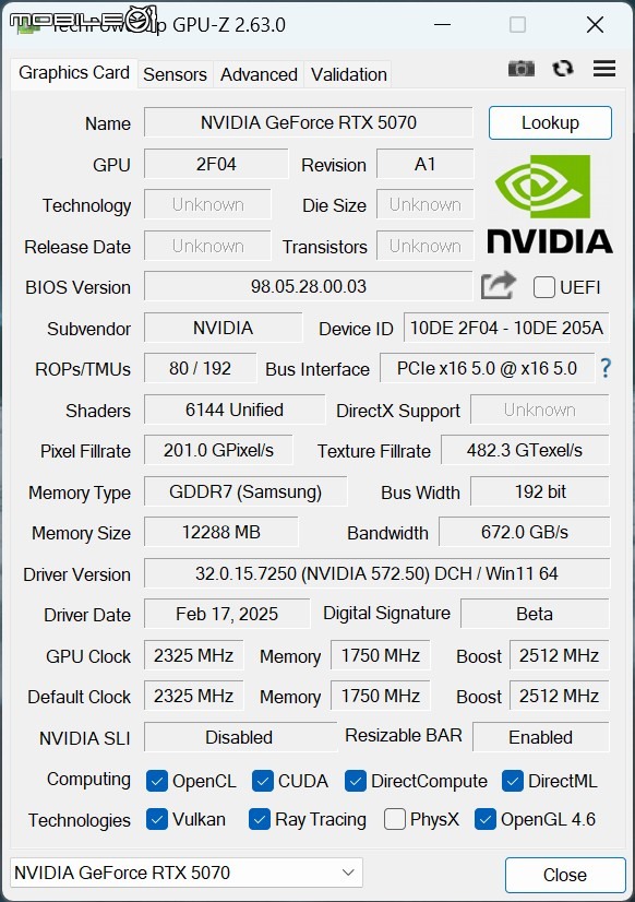 點我看大圖 NVIDIA GeForce RTX 5070 FE 創始版顯示卡開箱實測 顯示記憶體再多一點會更好的 1440p 主力選擇