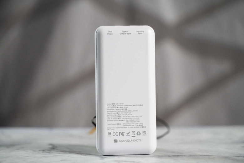 【開箱測試】GIGASTONE QP-10100W 10000mAh 3合1 無線快充行動電源