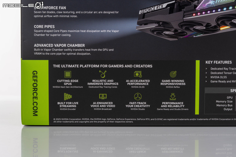 微星 GeForce RTX 5070 12G VANGUARD SOC 顯示卡開箱實測 以大型散熱設計帶來更低溫度壓制表現