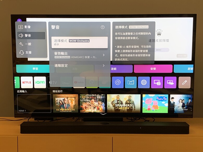 [體驗] LG 65吋 QNED MiniLED 4K AI物聯網智慧顯示器 & Soundbar S95TR AI 立體環繞聲霸