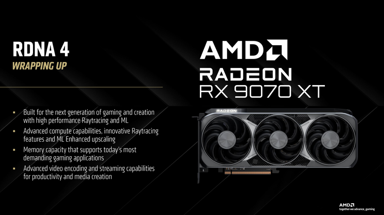 AMD RDNA 4 顯示架構解析 以光柵最佳化/路徑追蹤/機器學習設計提供更高遊戲與創作效能
