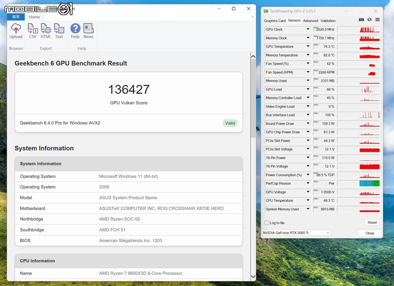 NVIDIA GeForce RTX 5060 Ti 顯示卡實測 在 1440p 解析度達成 3A 遊戲大作 100 fps 順跑目標
