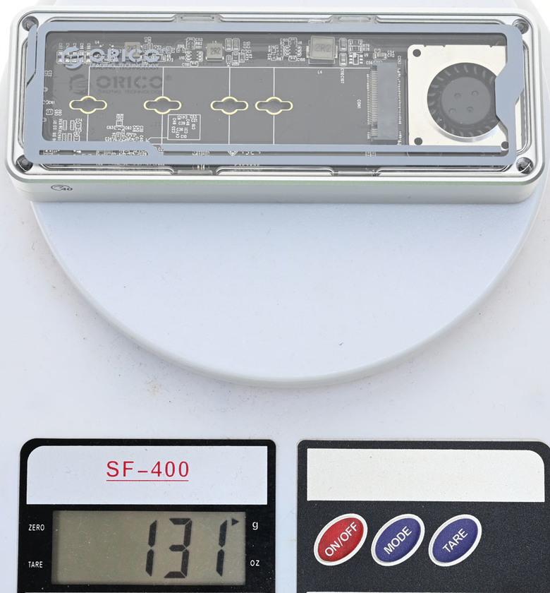 點我看大圖 ORICO透明鋁晶40Gpbs M.2 SSD外接盒開箱