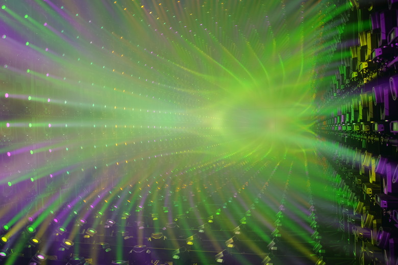 teamLab Borderless Light sculptures