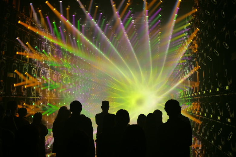 teamLab Borderless Light sculptures