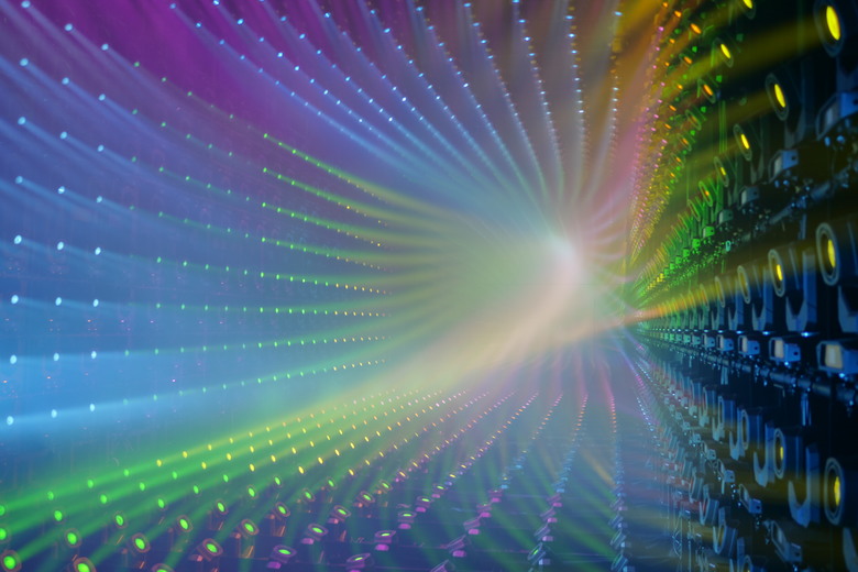 teamLab Borderless Light sculptures