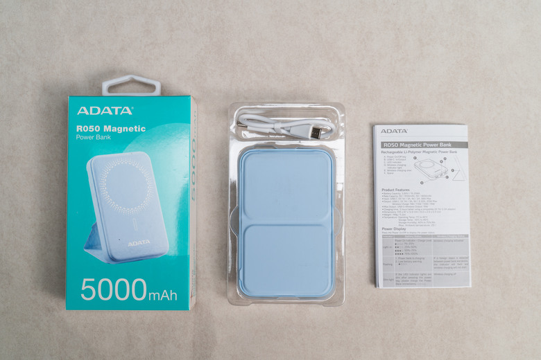 點我看大圖 【開箱測試】ADATA 威剛 R050 5000mAh 20W 無線磁吸快充 繼續走平價路線