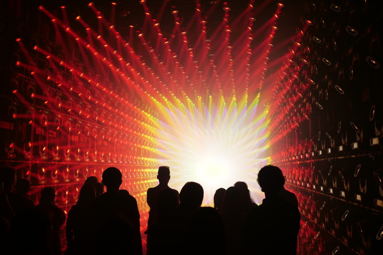 teamLab Borderless Light sculptures