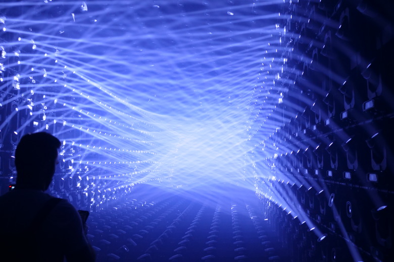 teamLab Borderless Light sculptures