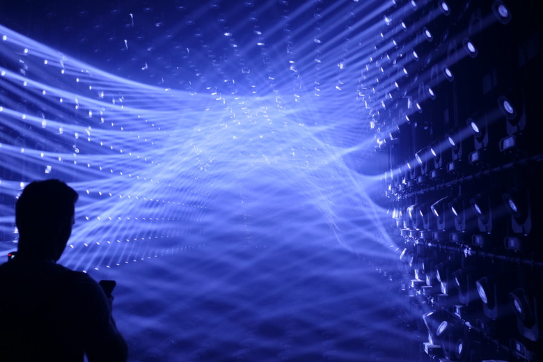 teamLab Borderless Light sculptures