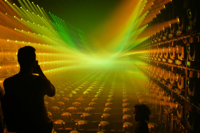 teamLab Borderless Light sculptures