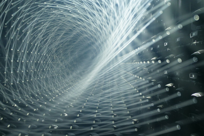 teamLab Borderless Light sculptures