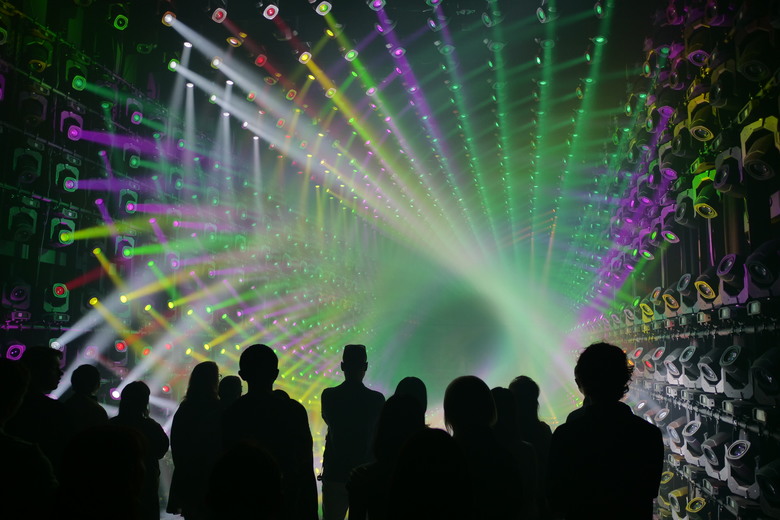 teamLab Borderless Light sculptures