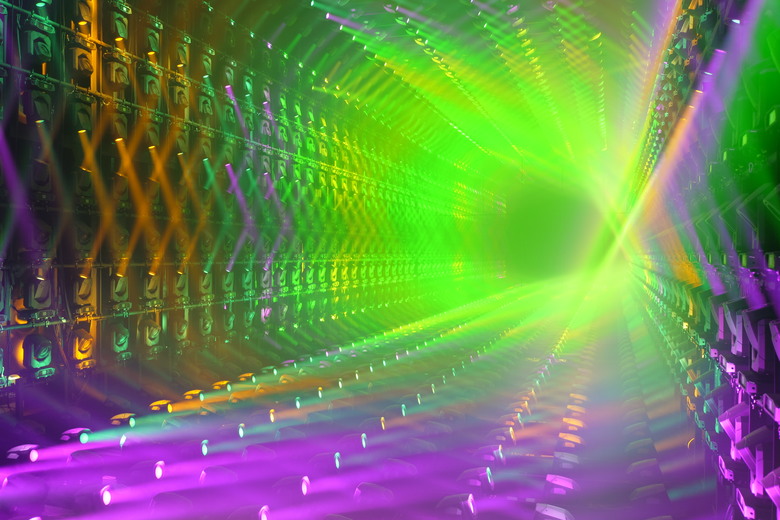 teamLab Borderless Light sculptures