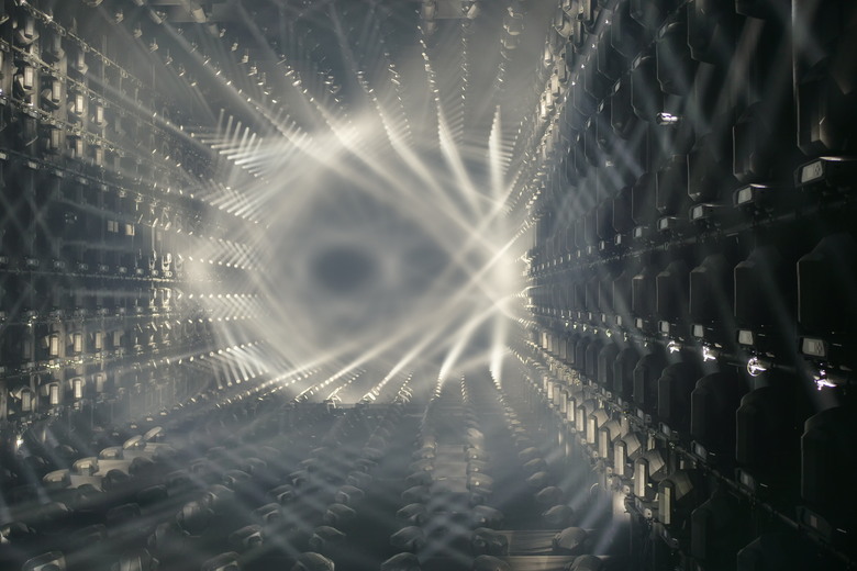 teamLab Borderless Light sculptures