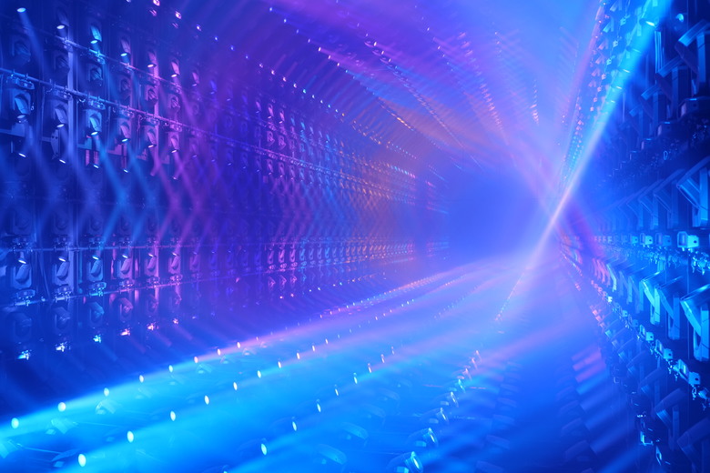 teamLab Borderless Light sculptures