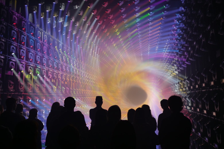 teamLab Borderless Light sculptures