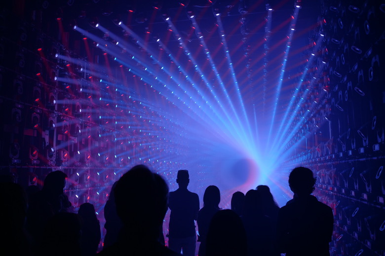 teamLab Borderless Light sculptures