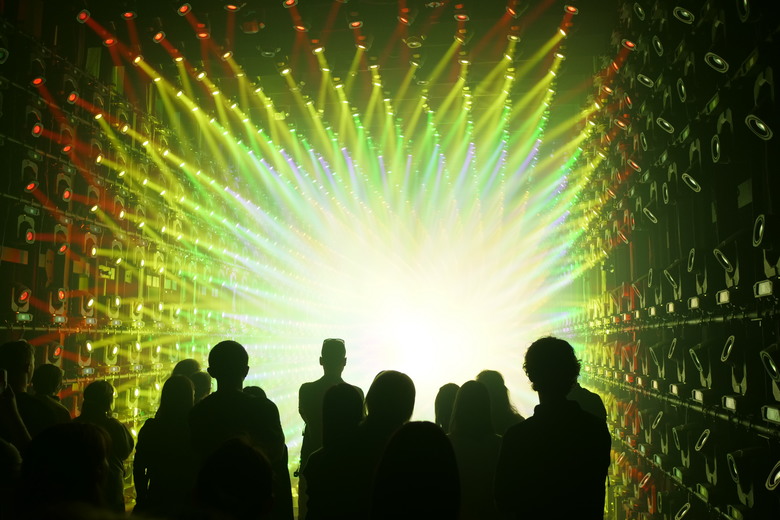 teamLab Borderless Light sculptures