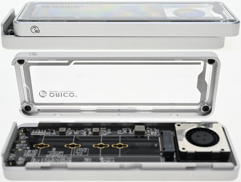 點我看大圖 ORICO透明鋁晶40Gpbs M.2 SSD外接盒開箱