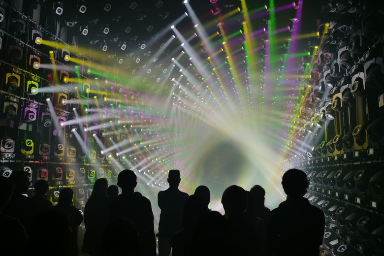 teamLab Borderless Light sculptures
