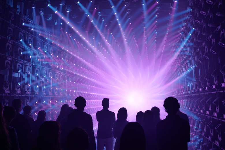 teamLab Borderless Light sculptures