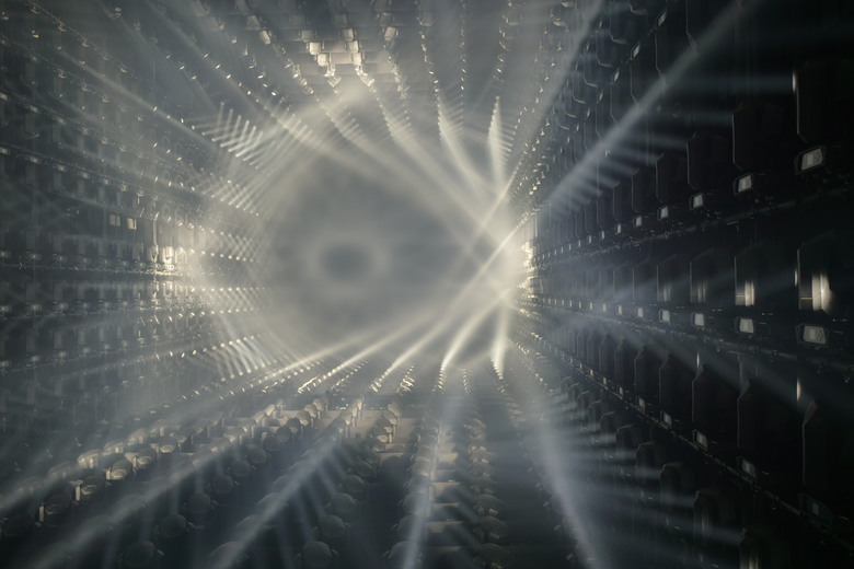 teamLab Borderless Light sculptures