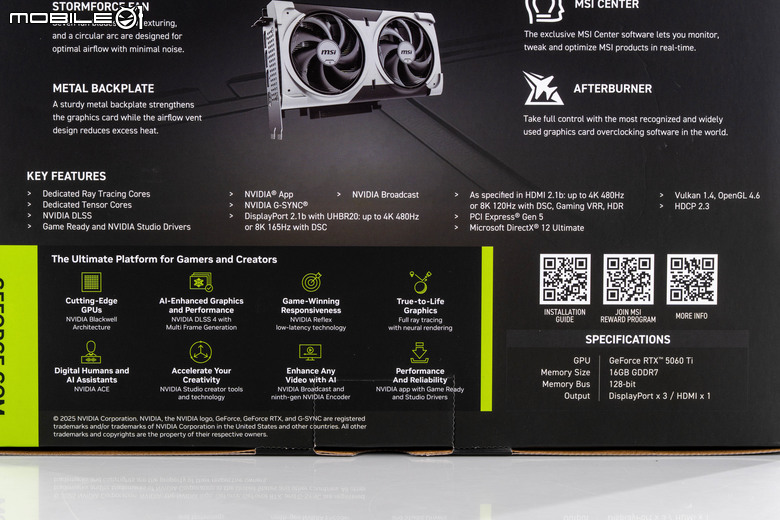 NVIDIA GeForce RTX 5060 Ti 顯示卡實測 在 1440p 解析度達成 3A 遊戲大作 100 fps 順跑目標