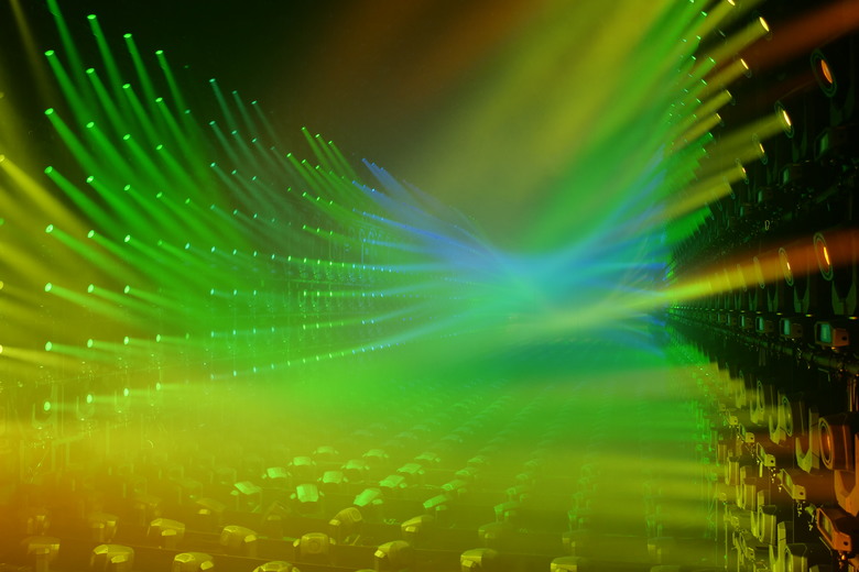 teamLab Borderless Light sculptures