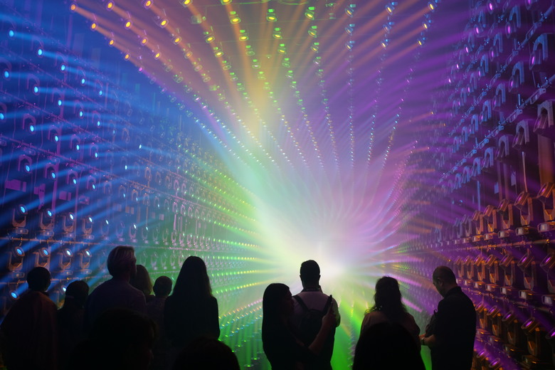 teamLab Borderless Light sculptures