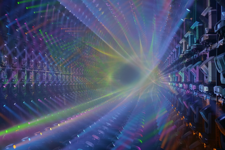 teamLab Borderless Light sculptures