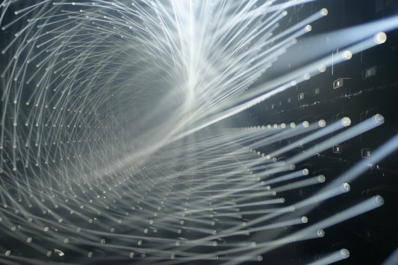 teamLab Borderless Light sculptures
