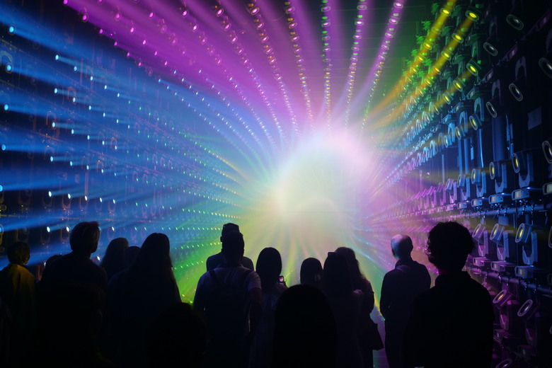 teamLab Borderless Light sculptures