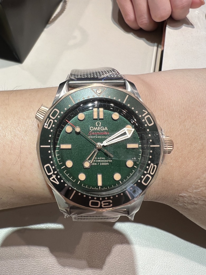 開箱分享 銀灰不鏽鋼面盤Seamaster 300海馬，醜帥的代表