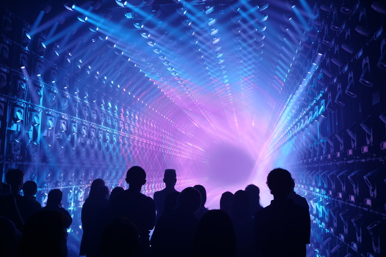 teamLab Borderless Light sculptures